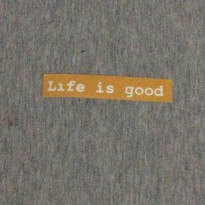 inspirational “life is good” sticker